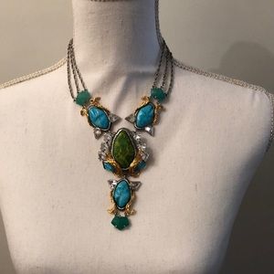 Alexis Bittar Natural Stone statement necklace